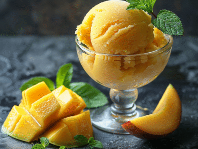 Sorbet mangue passion : Recette facile et savoureuse
