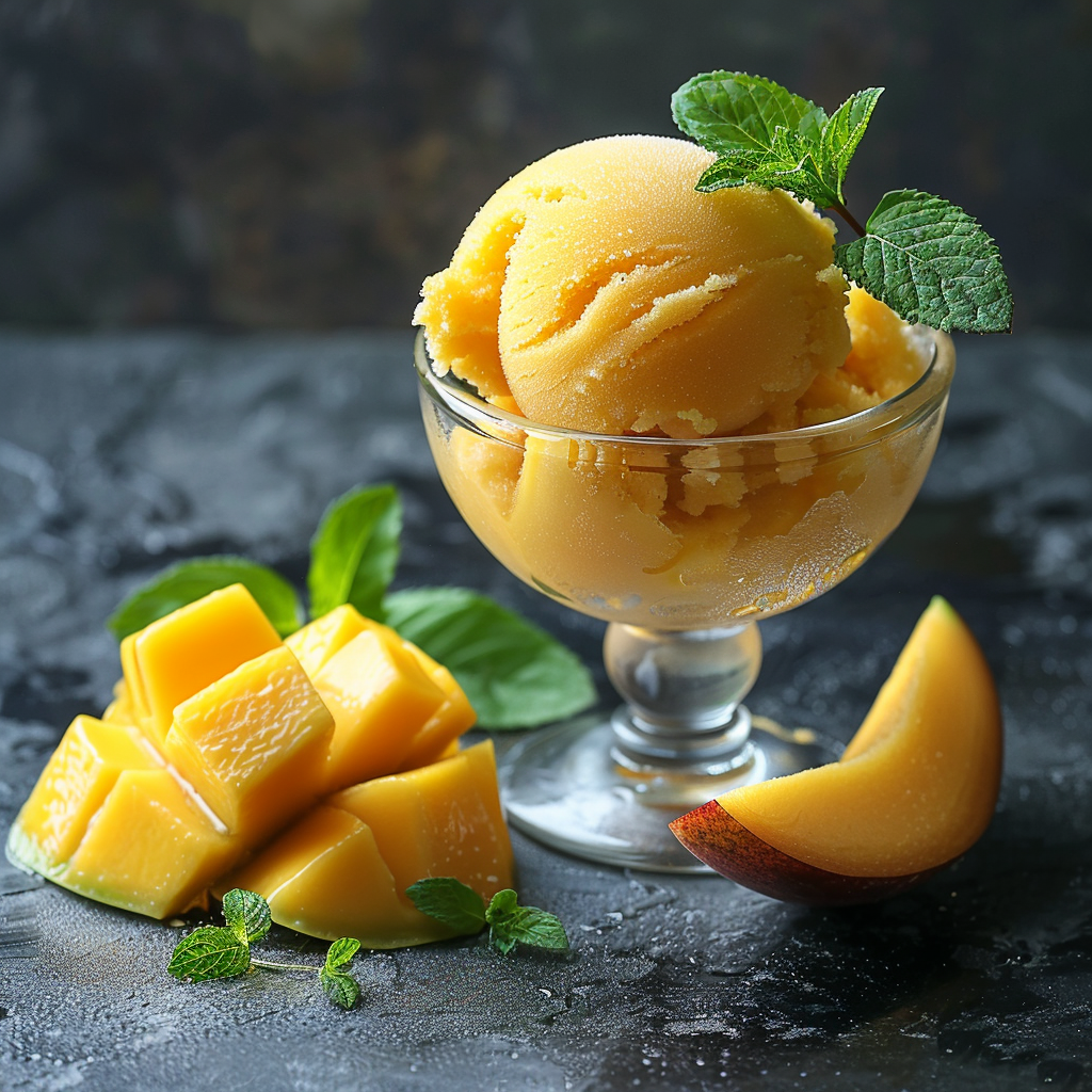 Sorbet mangue passion : Recette facile et savoureuse 5 Sorbet mangue passion