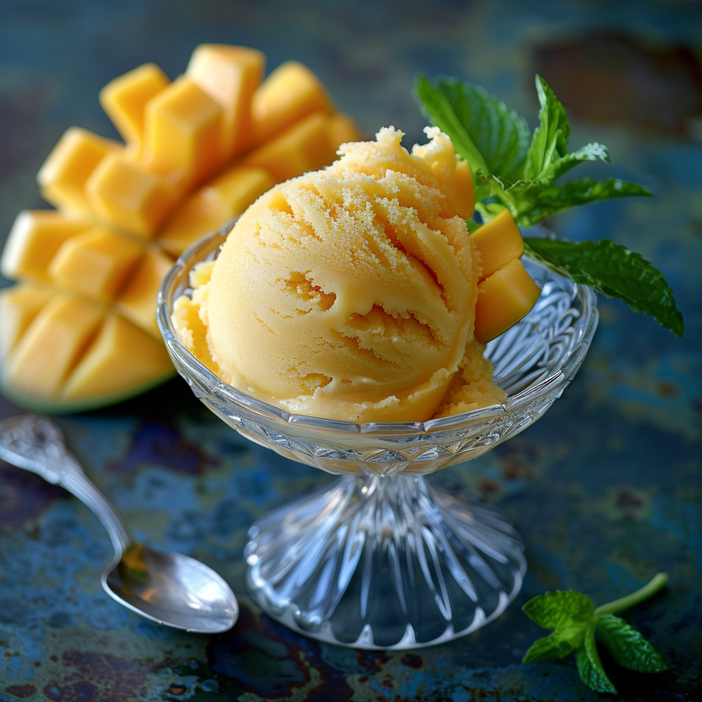 Sorbet mangue passion : Recette facile et savoureuse 2 Sorbet mangue passion