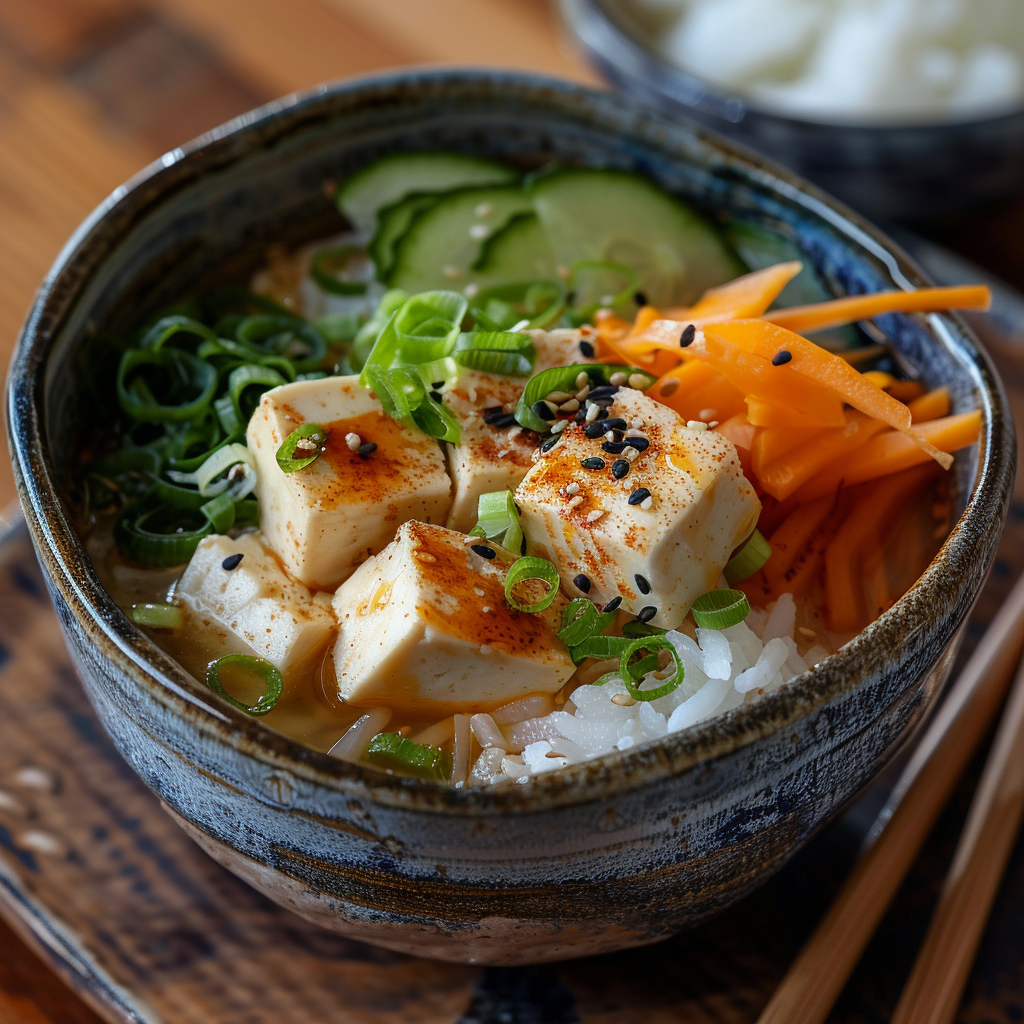 Soupe miso‑tofu revisitée