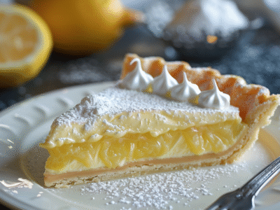 Tarte au citron meringuée facile et savoureuse