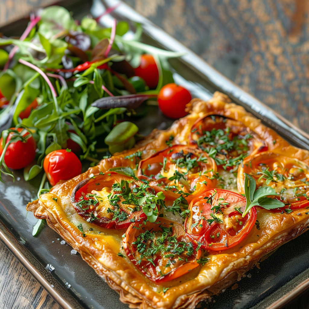 Tarte fine aux légumes d’été : Recette facile et savoureuse 2 Tarte fine aux légumes d’été