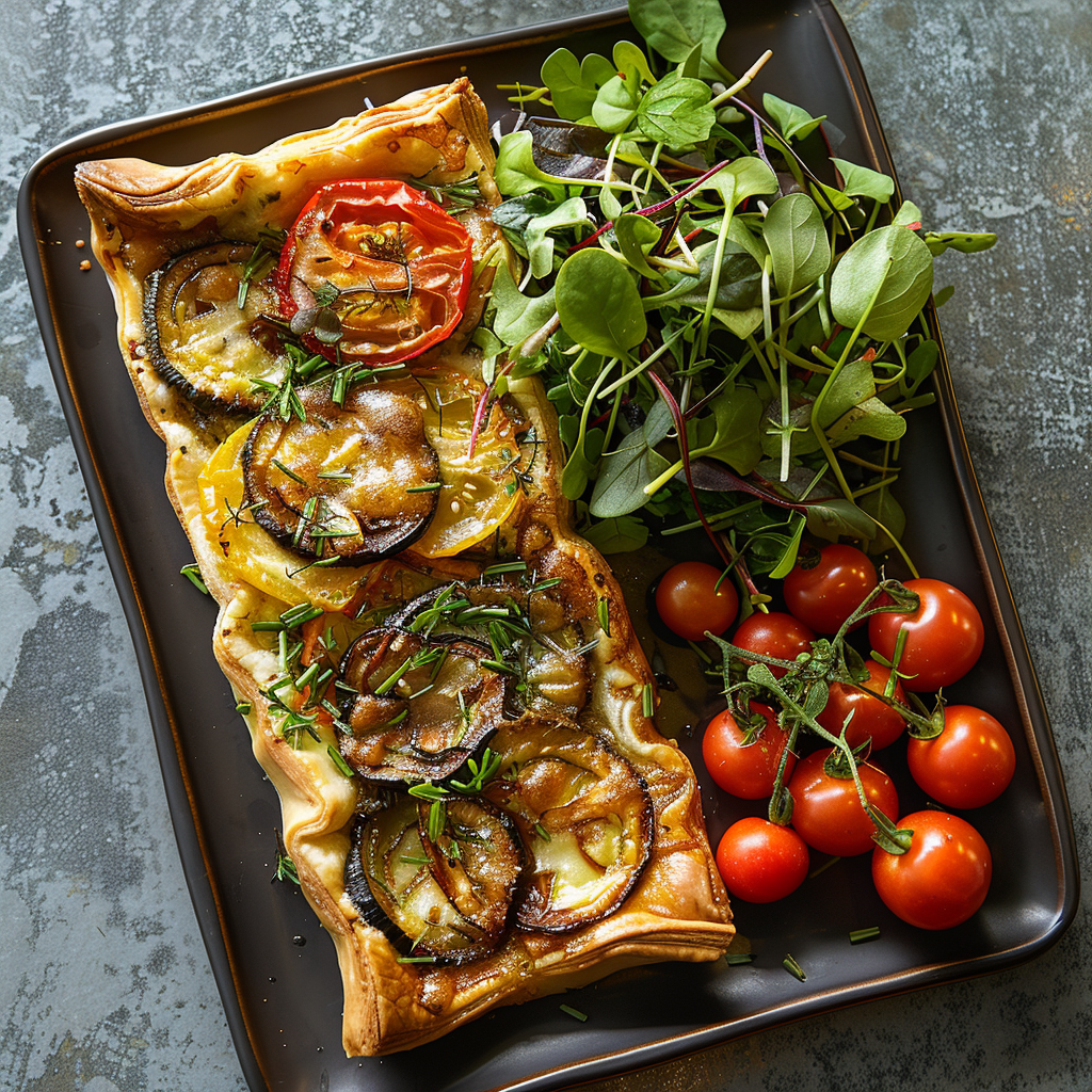 Tarte fine aux légumes d’été : Recette facile et savoureuse 4 Tarte fine aux légumes d’été