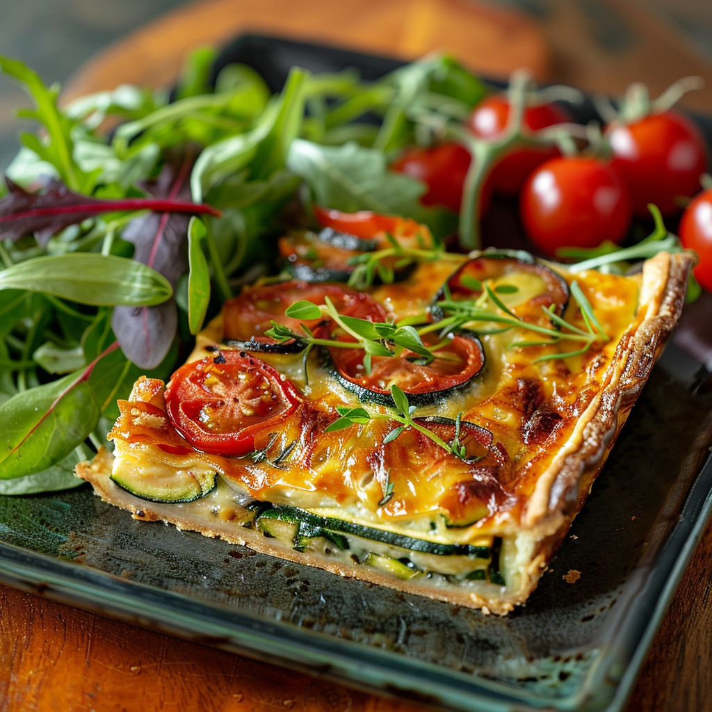 Tarte salée courgette – parmesan : Recette facile et savoureuse 1 Tarte salée courgette – parmesan