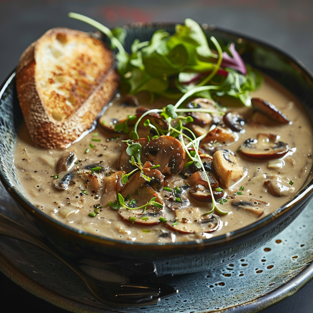 Velouté champignons à la thaï