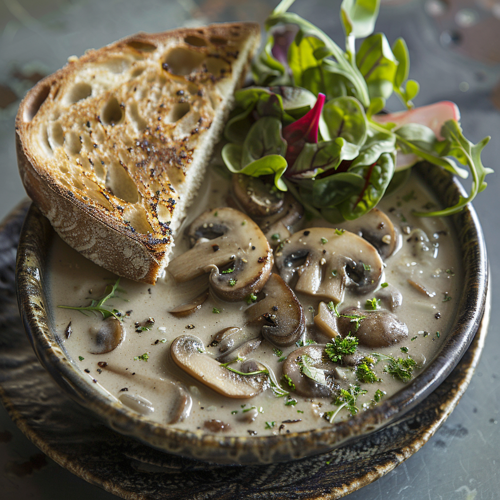 Velouté champignons à la thaï