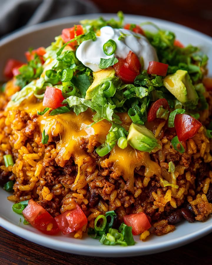 Taco Rice Bowl Simple et Savoureux : Recette Facile 2 Taco Rice Bowl Simple