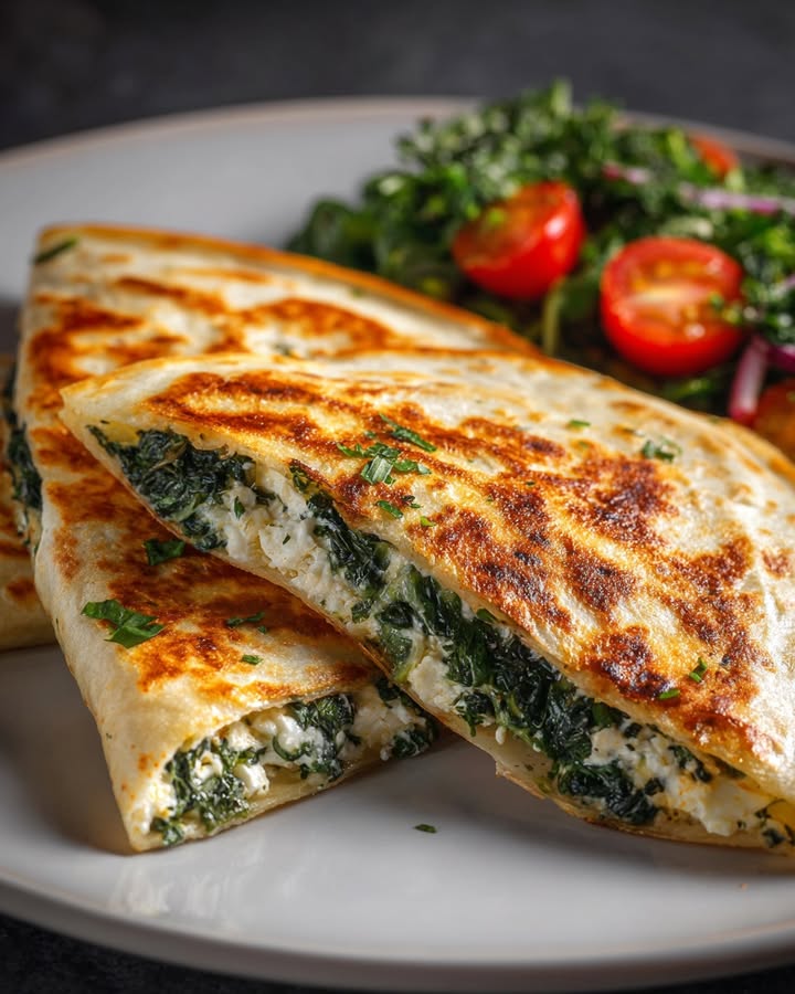 Quesadillas Épinards Feta