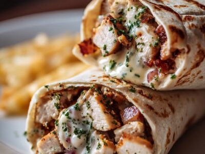 Wraps Poulet Crémeux : Recette Facile et Savoureuse