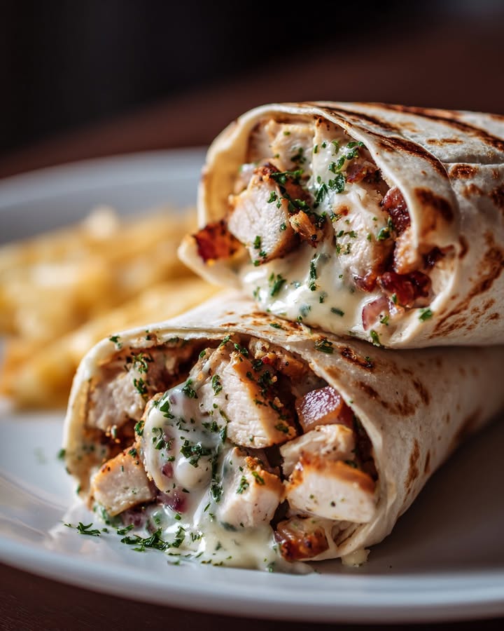 Wraps Poulet Crémeux