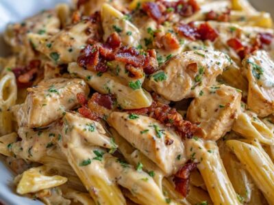 Pâtes Poulet Bacon : Recette Facile et Savoureuse
