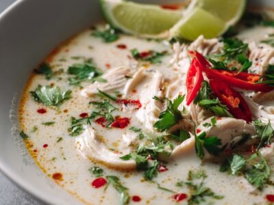 Soupe Thaïlandaise Poulet Savoureuse : Recette Facile et Authentique