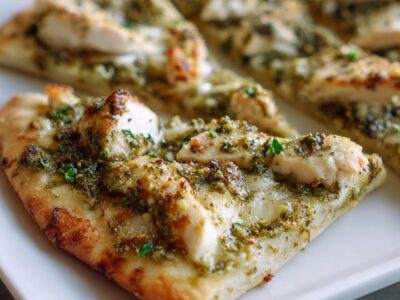 Flatbread Poulet Pesto : Recette Rapide et Savoureuse