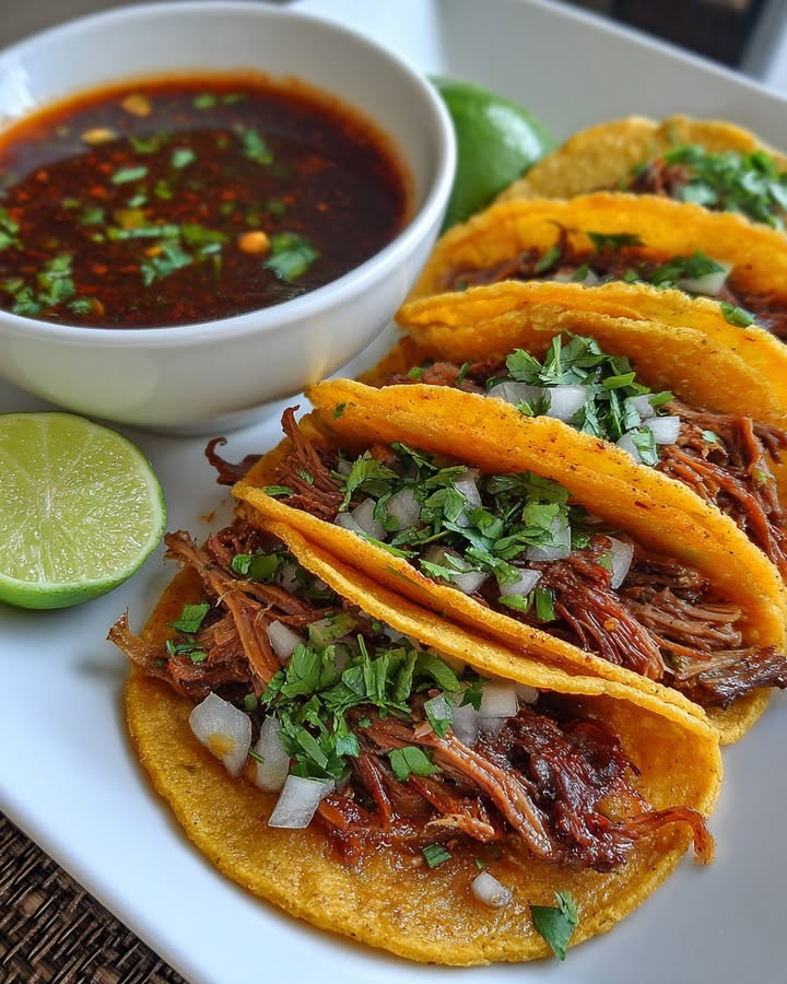 Tacos Birria Savoureux : Recette Facile et Authentique 2 Tacos Birria Savoureux