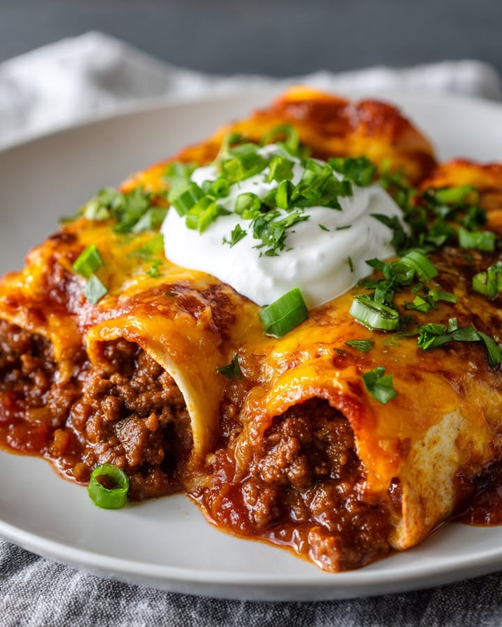Enchiladas Bœuf Fromage : Recette Authentique et Savoureuse 2 Enchiladas Bœuf Fromage