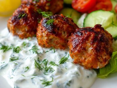 Boulettes Dinde Tzatziki : Recette Facile et Savoureuse