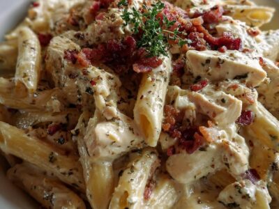 Pâtes Poulet Ranch Rapide et Savoureux