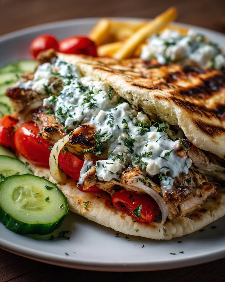 Gyros Poulet Tzatziki Feta