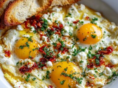 Œufs Feta Méditerranéens : Recette Savoureuse et Facile