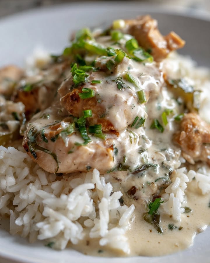 Poulet Crémeux Riz