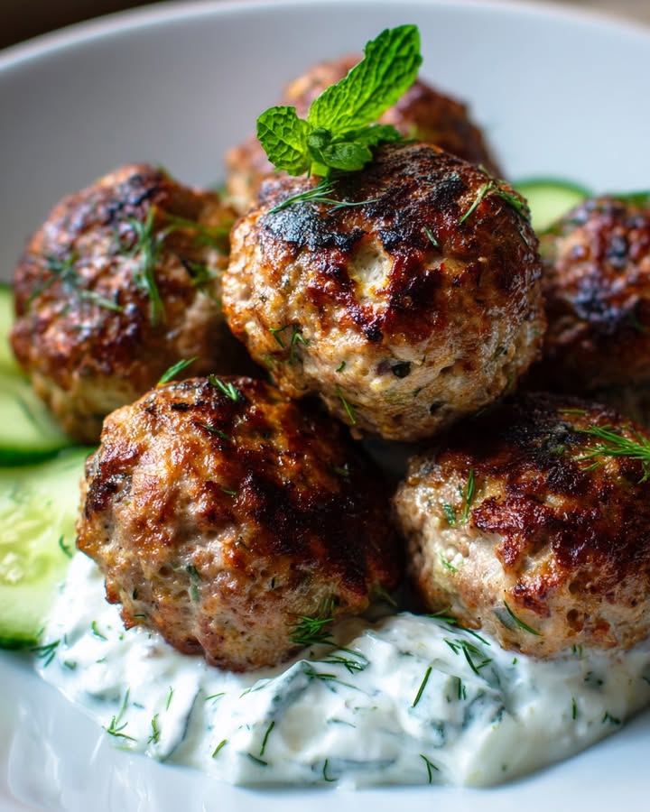Boulettes Dinde Tzatziki : Recette Facile et Savoureuse 2 Boulettes Dinde Tzatziki