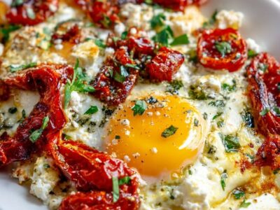 Œufs Feta Méditerranéens : Recette Facile et Savoureuse