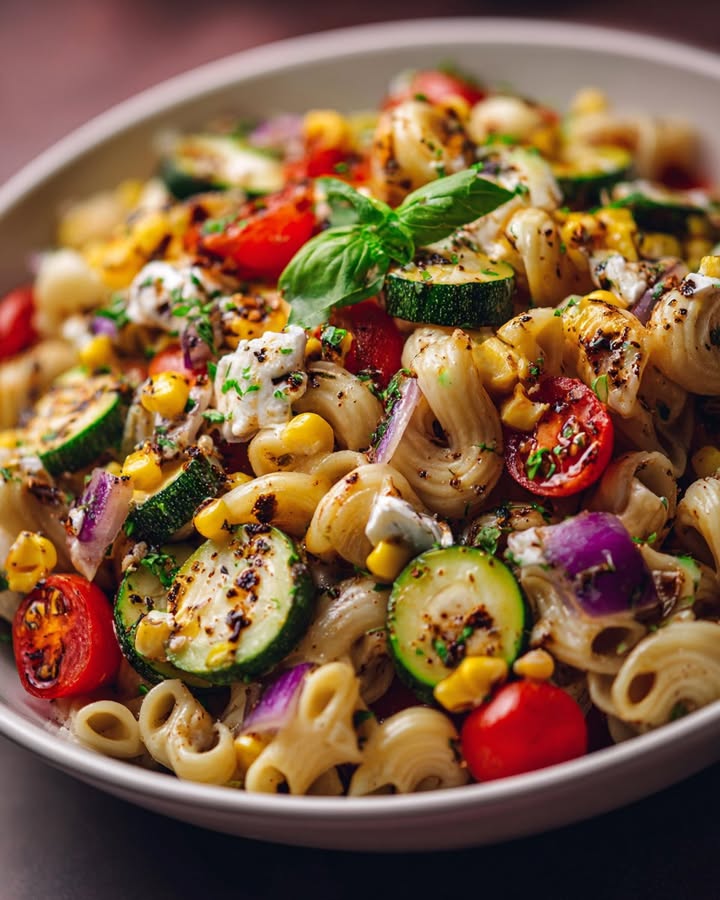 Salade Pâtes Street Corn : Recette Facile et Savoureuse 2 Salade Pâtes Street Corn