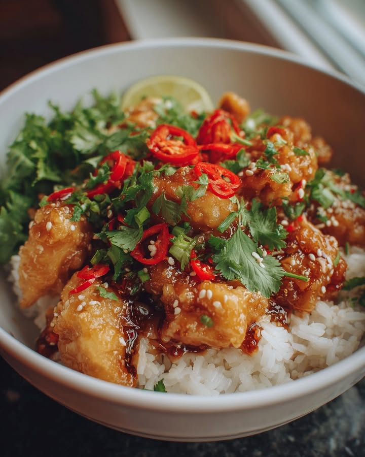 Bol Bang Bang Poulet : Recette Savoureuse et Facile à Préparer 2 Bol Bang Bang Poulet