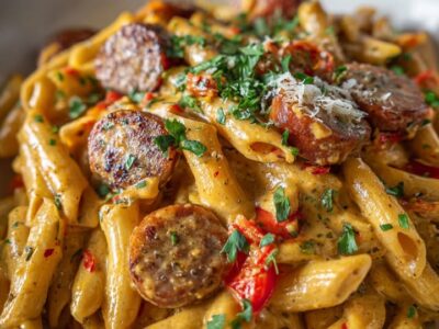 Pâtes Cajun Crémeuses : Recette Facile et Savoureuse