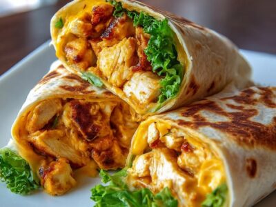 Wraps Poulet Fromage Ail : Recette Facile et Savoureuse
