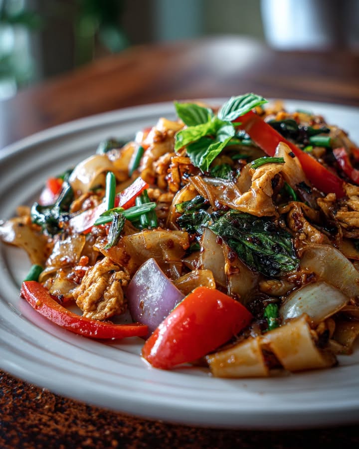 Nouilles Thaï Sautées : Recette Facile et Savoureuse 2 Nouilles Thaï Sautées