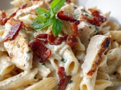 Pâtes Poulet Bacon : Recette Facile et Savoureuse en 20 Minutes