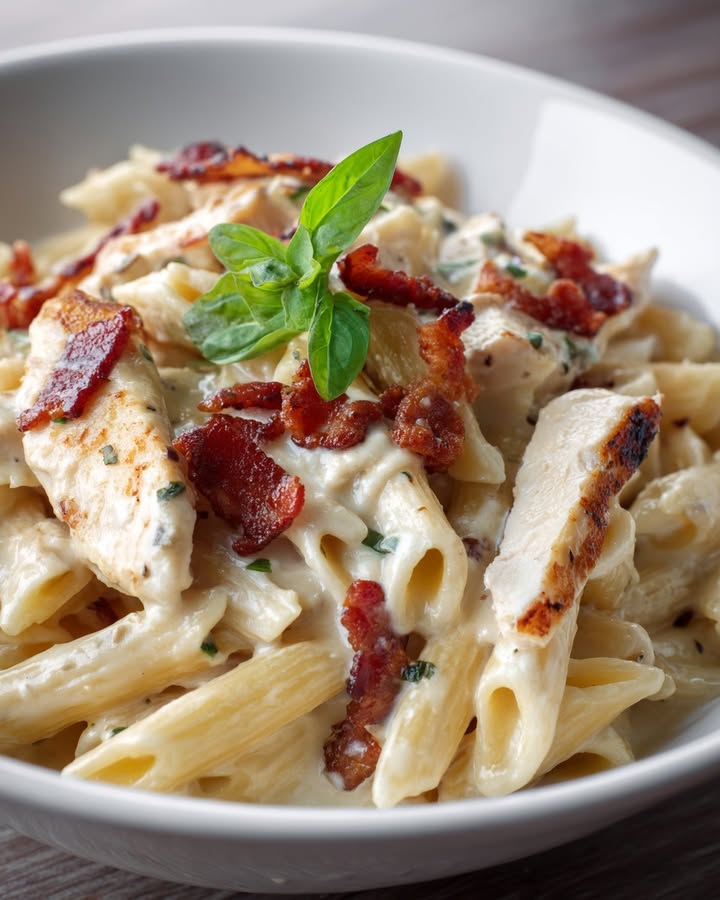Pâtes Poulet Bacon