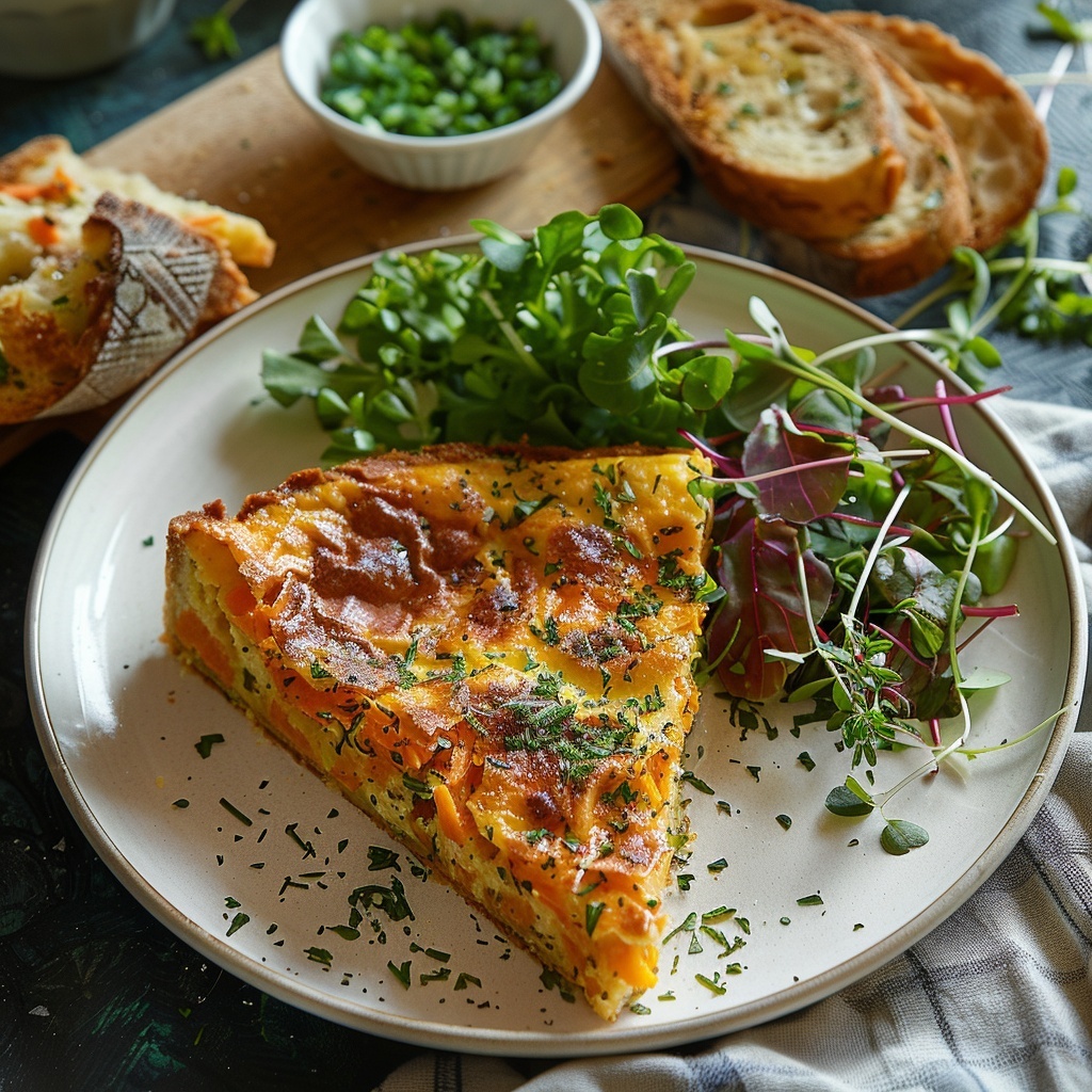 Clafoutis carottes‑cumin