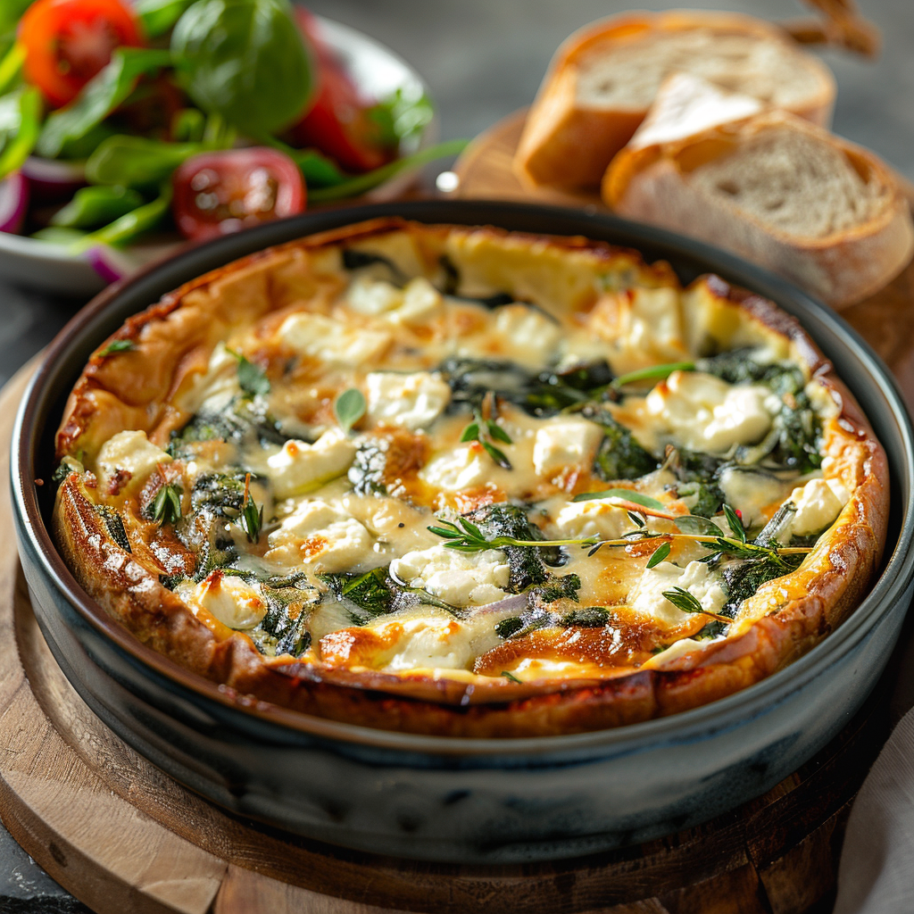 Clafoutis épinards-feta sans pâte facile et savoureux 2 Clafoutis épinards‑feta sans pâte