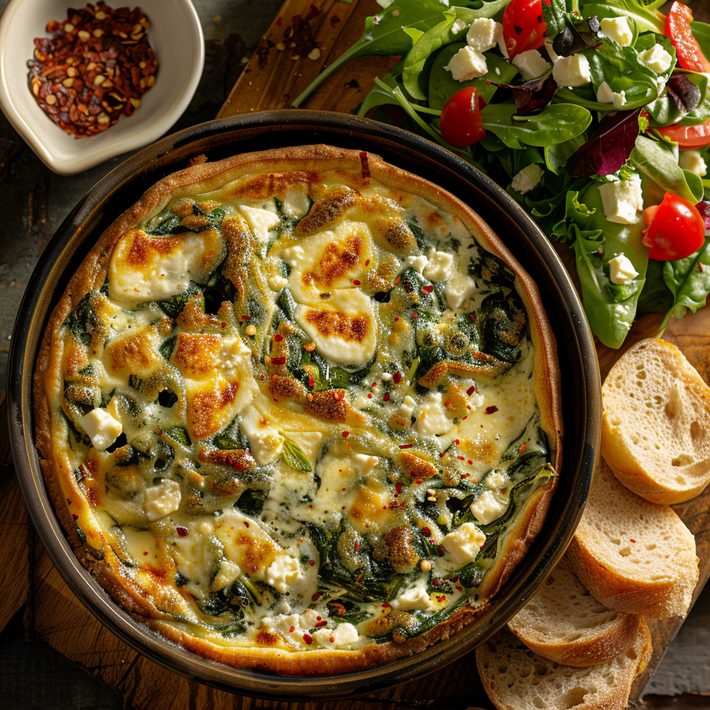 Clafoutis épinards-feta sans pâte facile et savoureux 4 Clafoutis épinards‑feta sans pâte