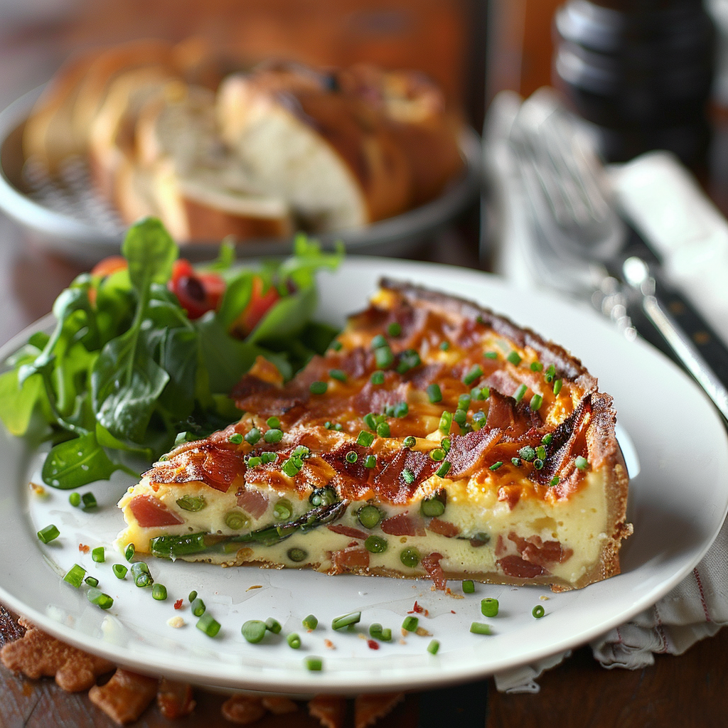 Clafoutis salé asperges-lardons : Recette facile et savoureuse 3 Clafoutis salé asperges‑lardons