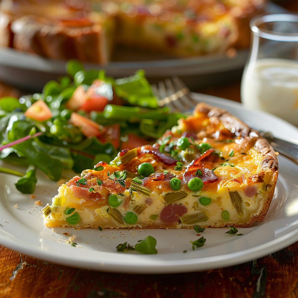 Clafoutis salé asperges-lardons : Recette facile et savoureuse 4 Clafoutis salé asperges‑lardons