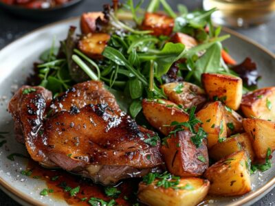 Confit de canard pommes sarladaises : la recette facile