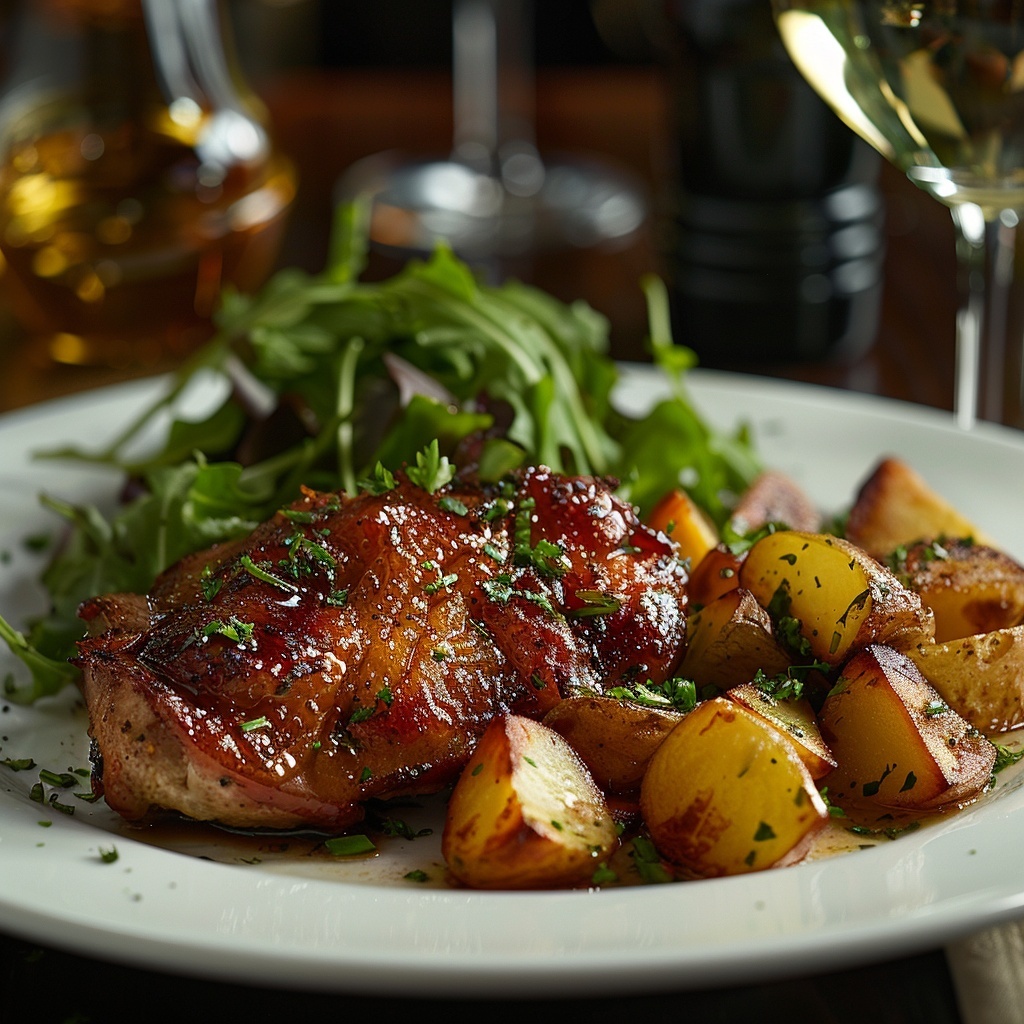 Confit de canard pommes sarladaises