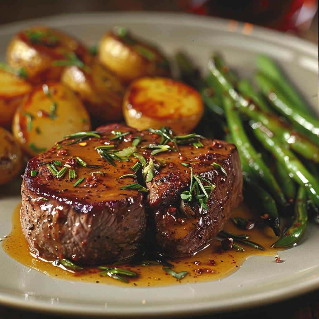 Filet mignon de porc moutarde‑miel