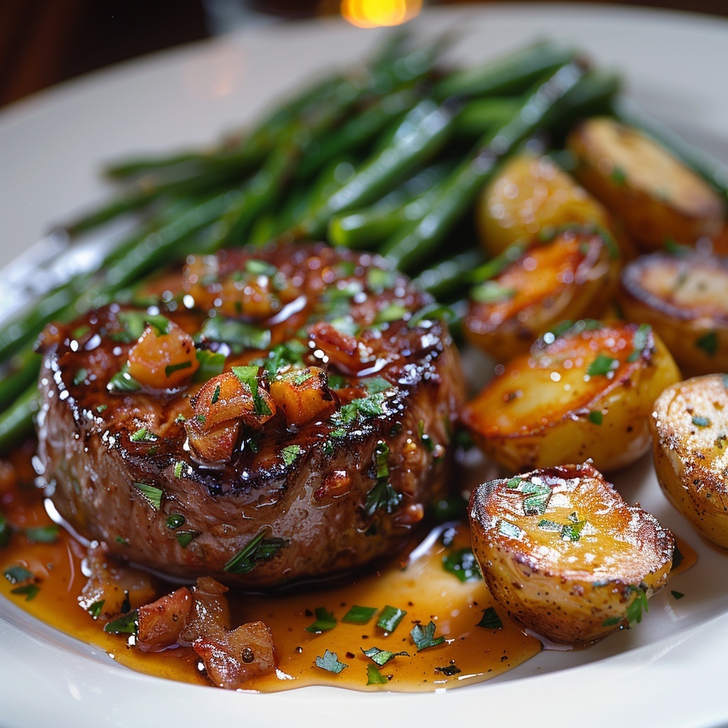 Filet mignon de porc moutarde‑miel