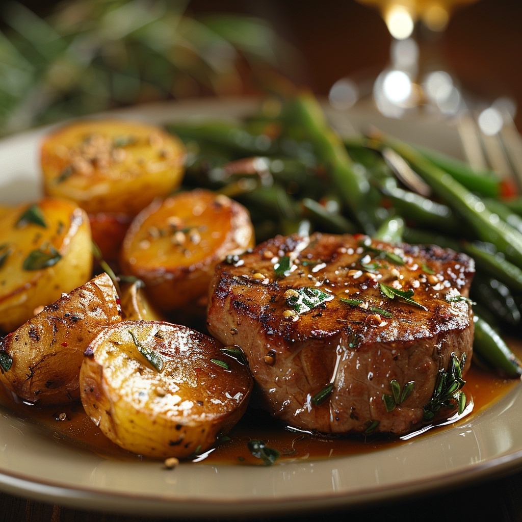 Filet mignon de porc moutarde‑miel