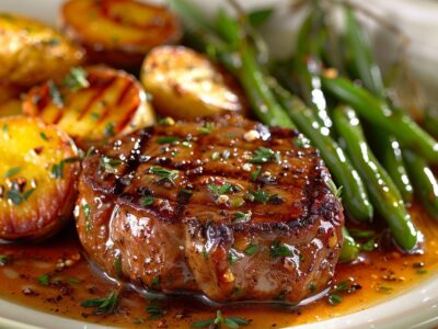 Filet mignon de porc moutarde‑miel : recette facile