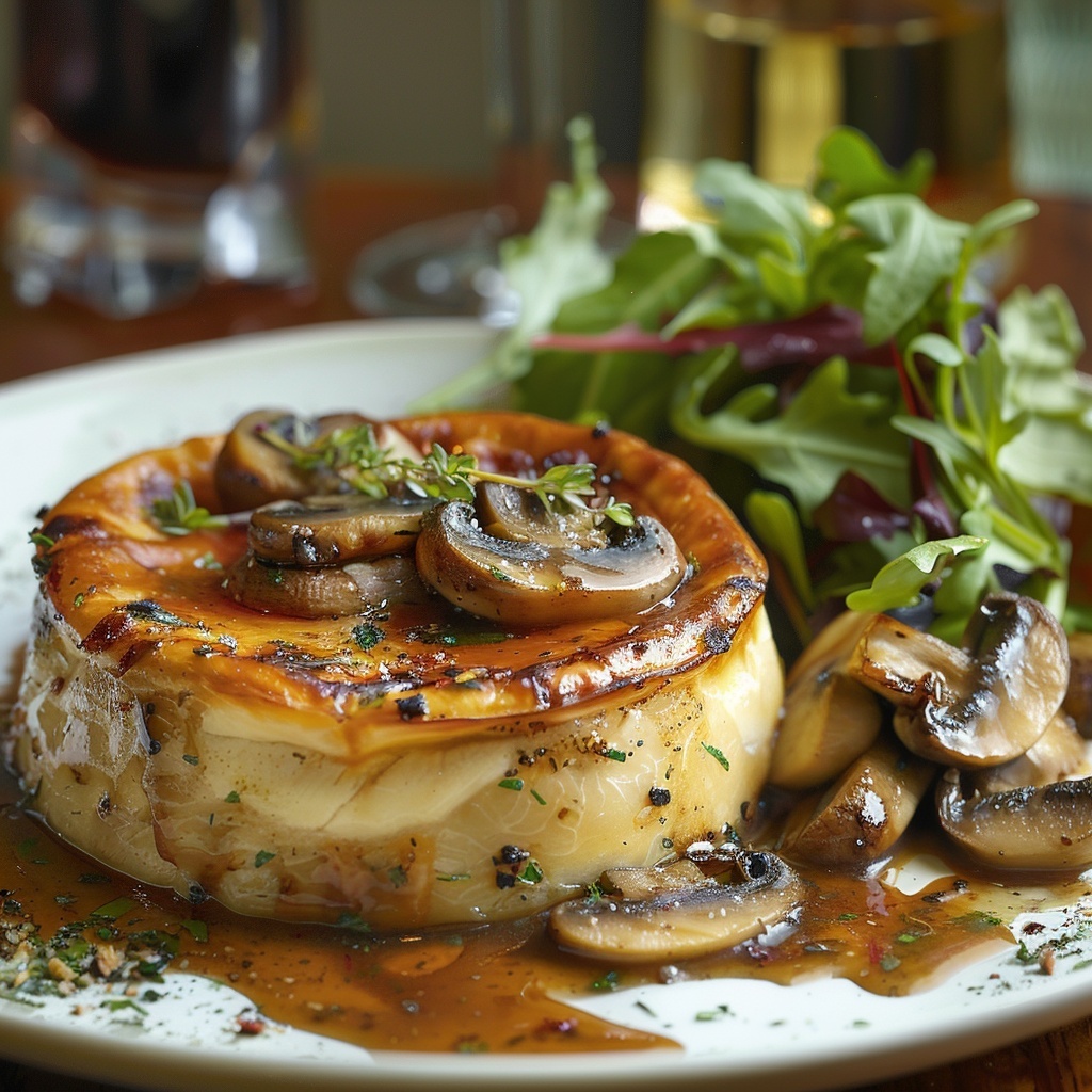 Flan salé champignons‑gruyère