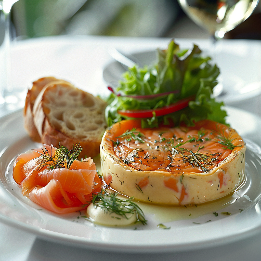 Flan salé saumon-aneth : Recette facile et savoureuse 2 Flan salé saumon‑aneth