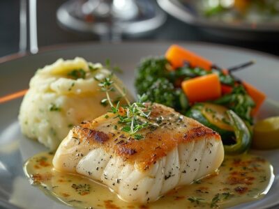 Pavé de cabillaud sauce beurre blanc : recette facile