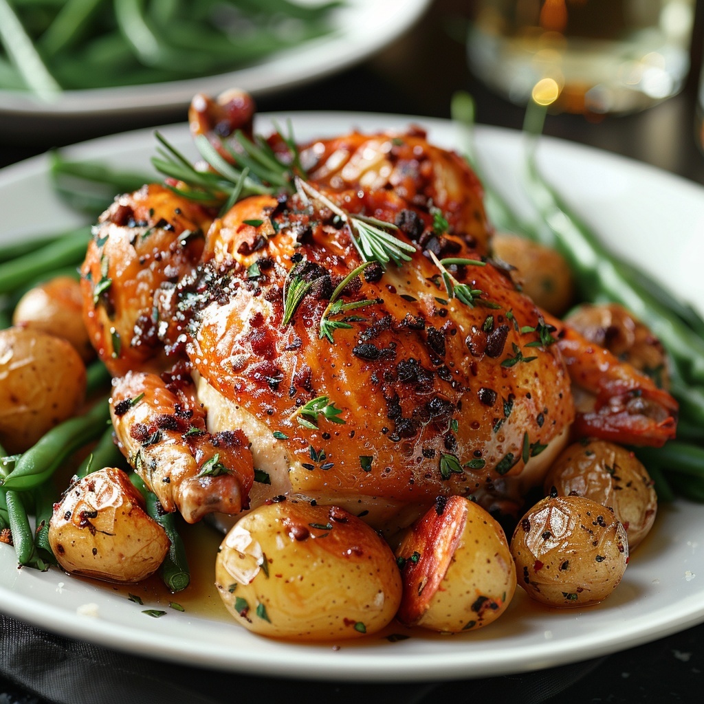 Poulet rôti aux herbes de Provence