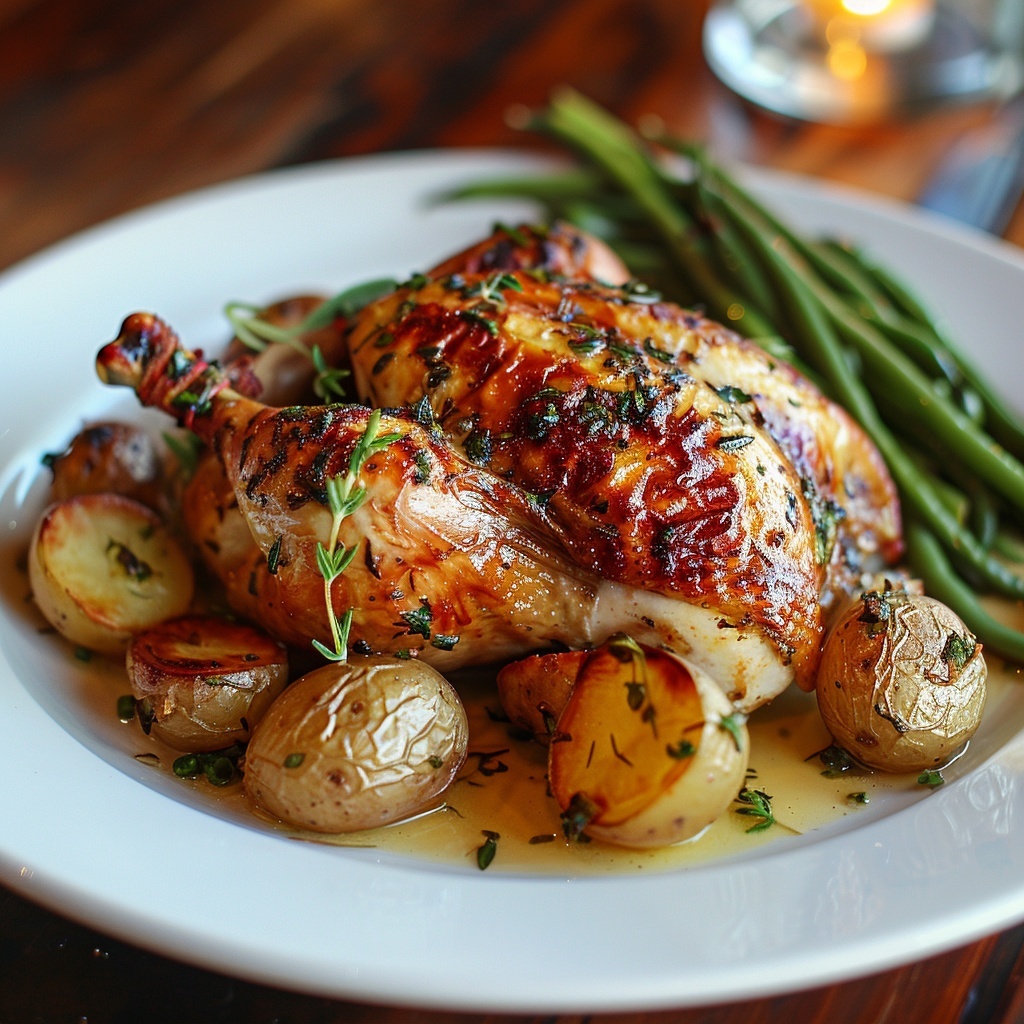 Poulet rôti aux herbes de Provence