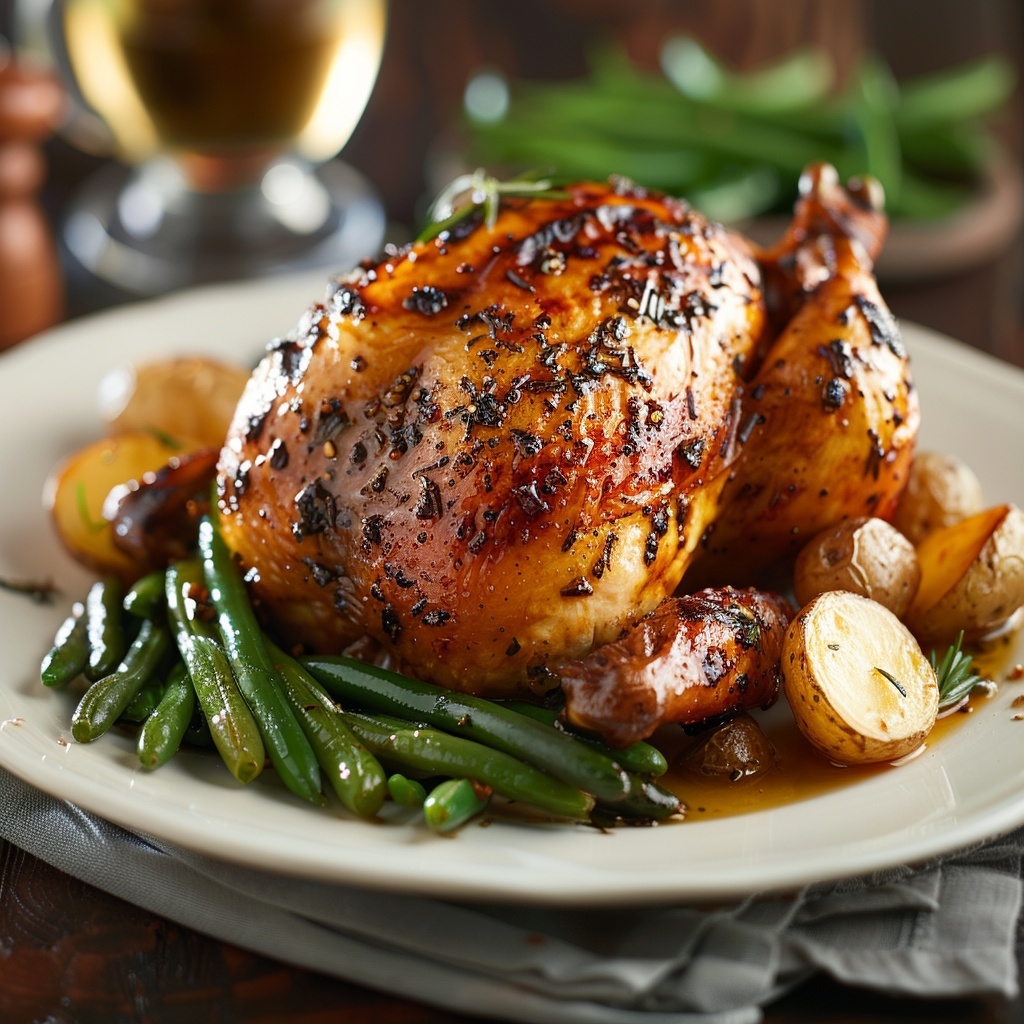 Poulet rôti aux herbes de Provence